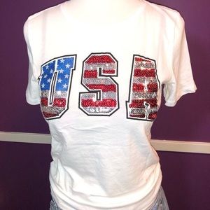 SOLD!Victoria Secret Pink Fourth Of July Blingy